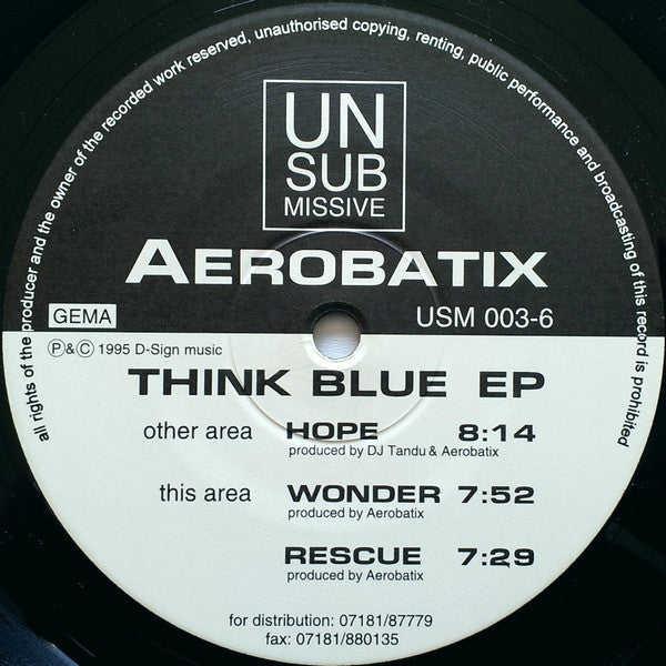 Aerobatix : Think Blue EP (12", EP)
