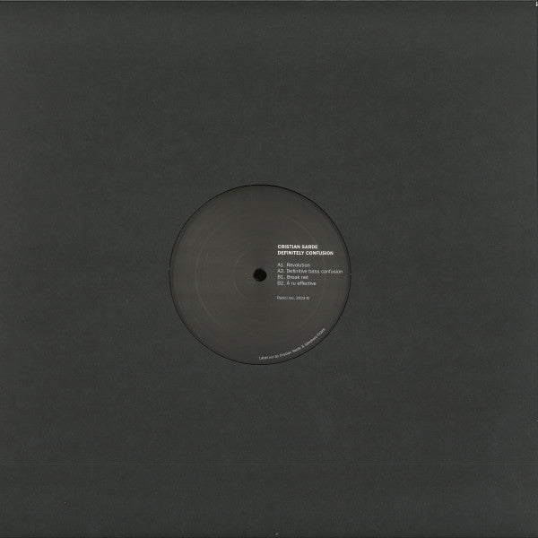 Cristian Sarde : Definitely Confusion (12")