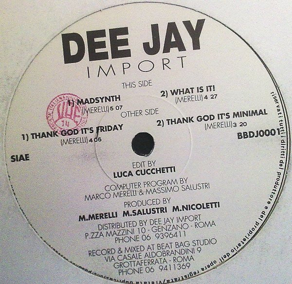 TLA (4) : Thank God It's Friday (12")