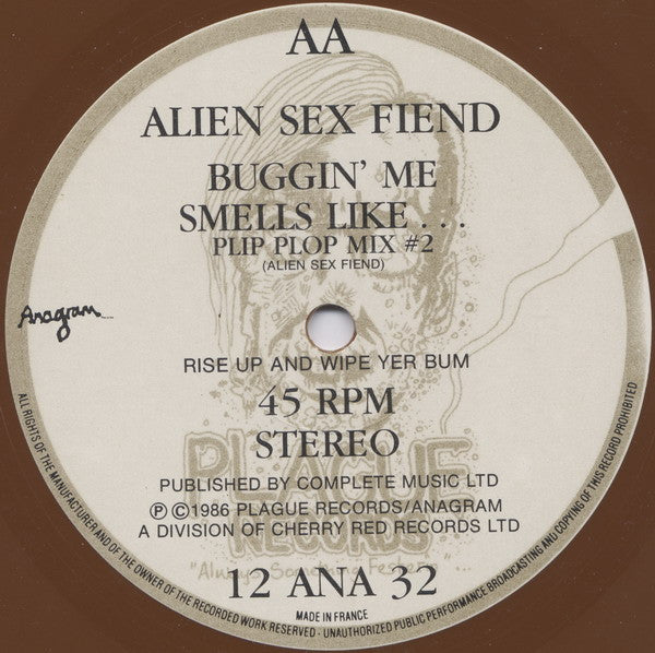 Alien Sex Fiend : Smells Like... (12", Single, RE, Bro)