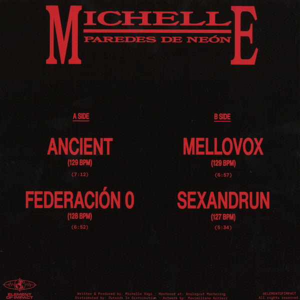 Michelle (44) : Paredes De Neón (12", EP)