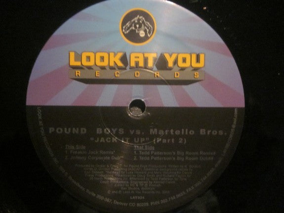 Pound Boys Vs. Martello Bros. : Jack It Up (Part 2) (12")