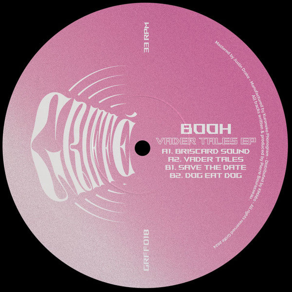 BOOH (2) : Vader Tales EP (12", EP)
