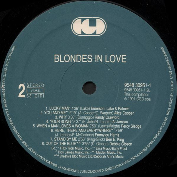 Various : Musiques Gauloises - Blondes In Love (LP, Comp)