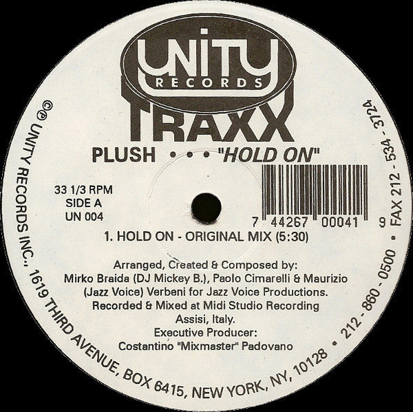 Plush (6) : Hold On (12")