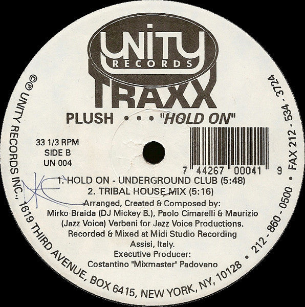 Plush (6) : Hold On (12")