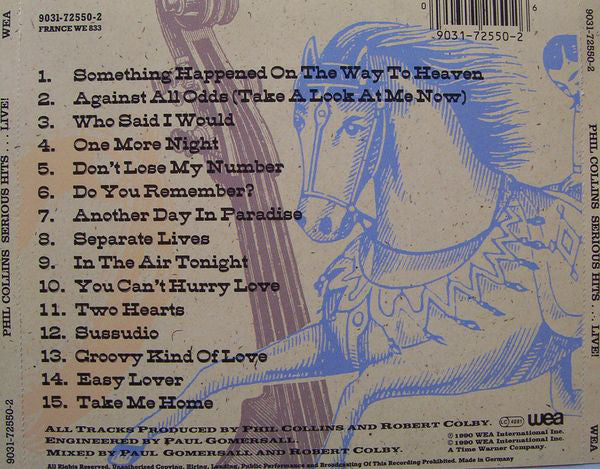 Phil Collins : Serious Hits...Live! (CD, Album, Sli)