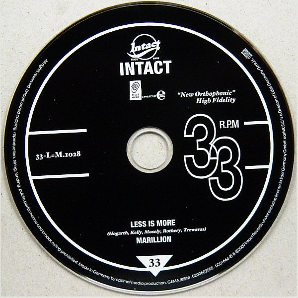 Marillion : Less Is More (CD, Album)