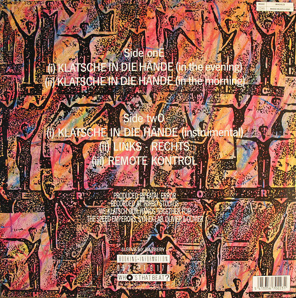 Tragic Error : Klatsche In Die Hände (12", Maxi)