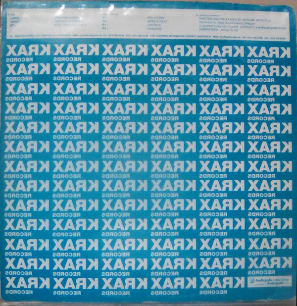 Gerome Sportelli : Acid Krax Vol. 2 (12")