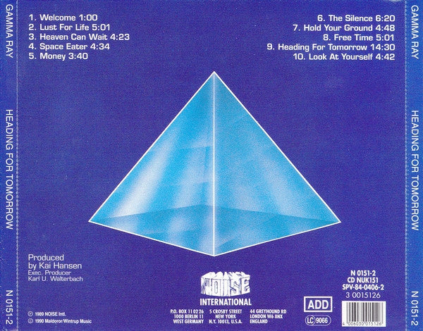 Gamma Ray : Heading For Tomorrow (CD, Album)