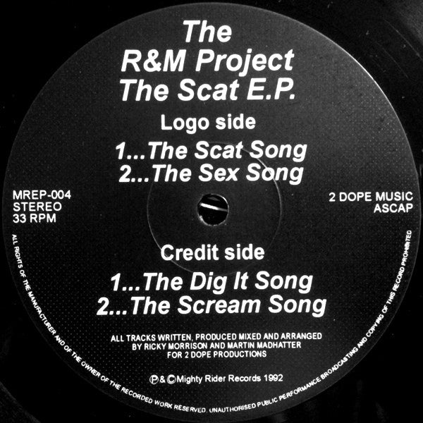 The R & M Project : The Scat E.P. (Underground Bizness) (12", EP)