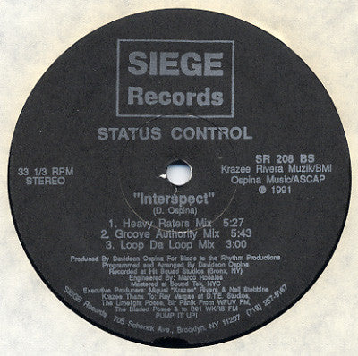 Status Control : Come Get Me If You Want Me (12")