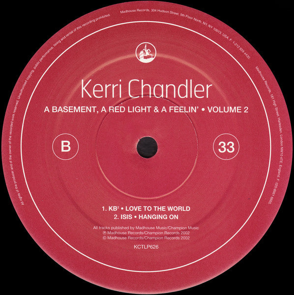 Kerri Chandler : A Basement, A Red Light & A Feelin' • Volume 2 (2x12", Album)