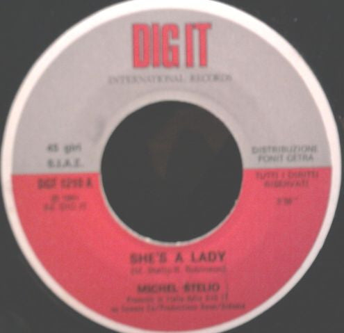 Michel Stelio : She's A Lady (7")
