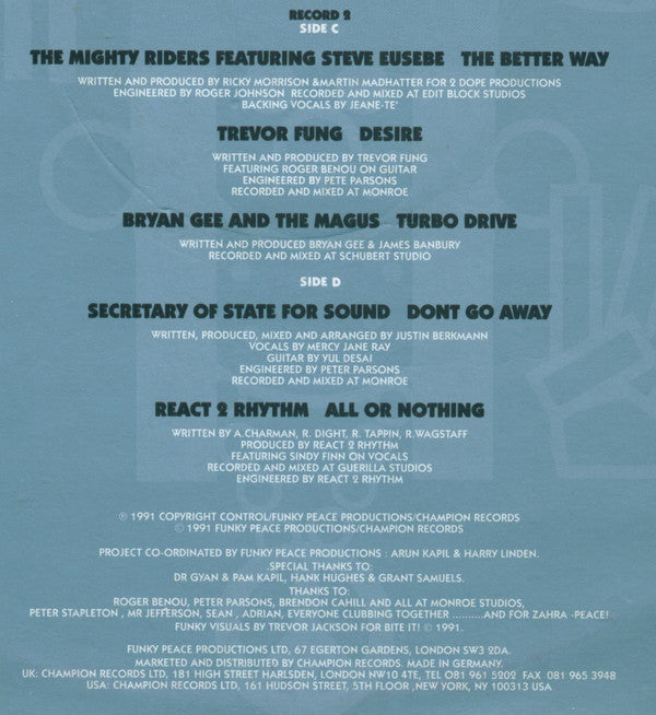 Various : UK DJ's Rhythms From Within (2xLP, Comp)