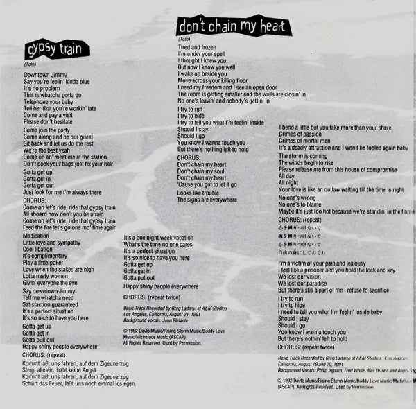 Toto : Kingdom Of Desire (CD, Album)