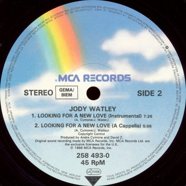 Jody Watley : Looking For A New Love (12")