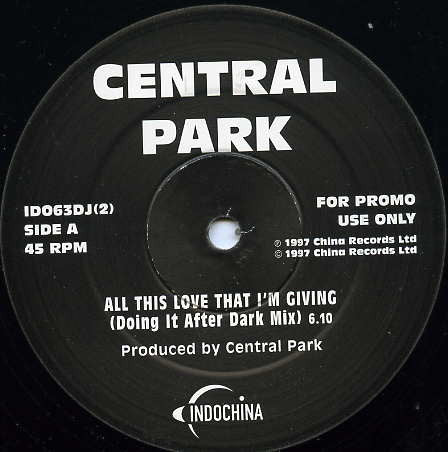 Central Park (2) : All This Love That I'm Giving (12", Promo)