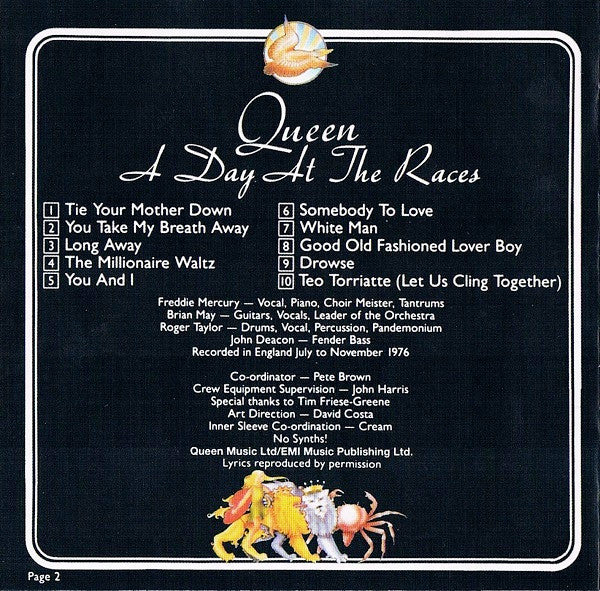 Queen : A Day At The Races (CD, Album, RE, RM)