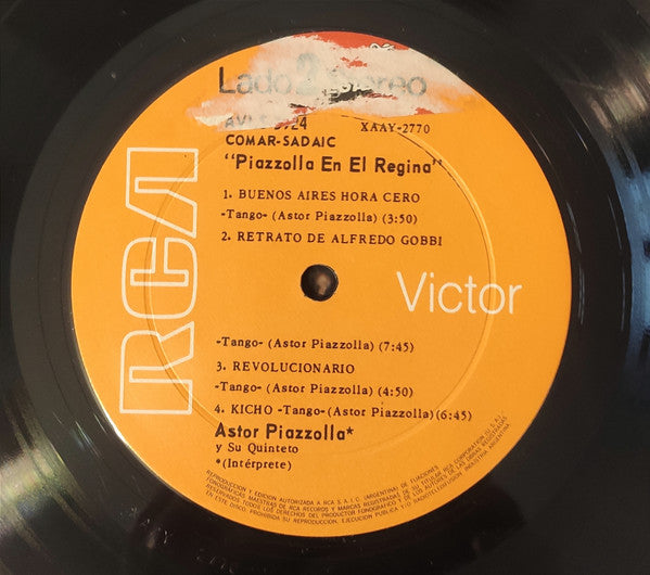 Astor Piazzolla Y Su Quinteto : En El Teatro Regina (LP, Album)
