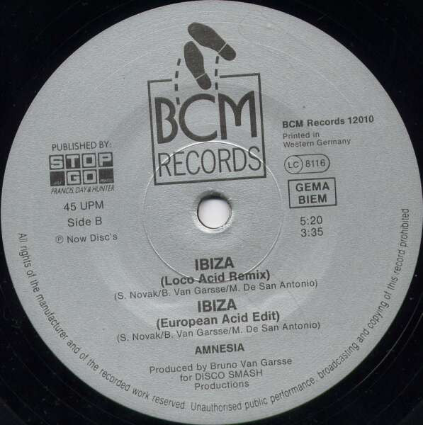 Amnesia : Ibiza (12")