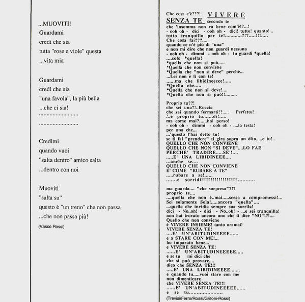 Vasco Rossi : Liberi Liberi (CD, Album)