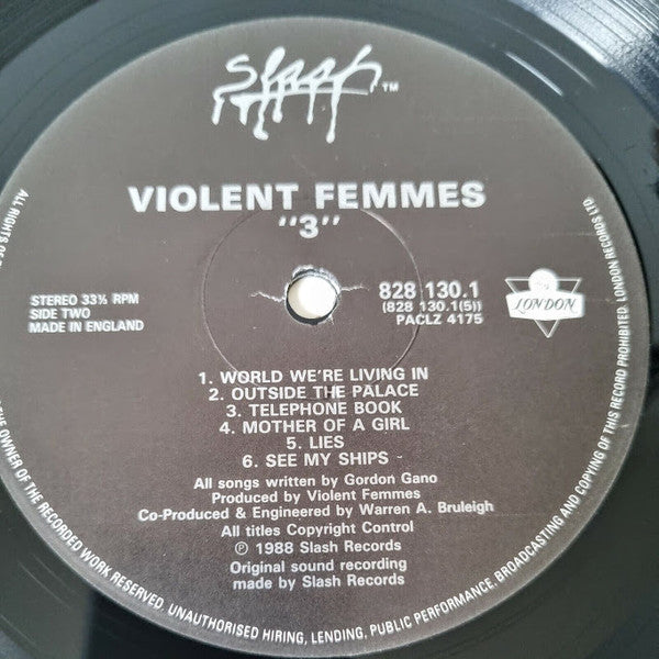Violent Femmes : 3 (LP, Album)