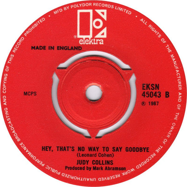 Judy Collins : Both Sides Now (7", Single, Pus)