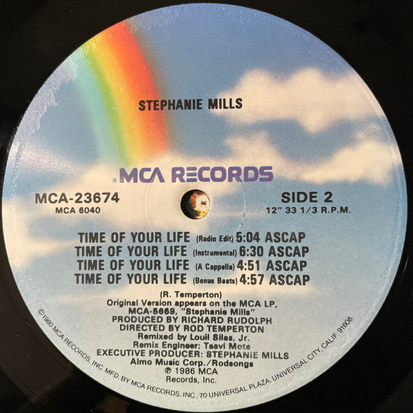 Stephanie Mills : Time Of Your Life (12" Inch Version) (12")