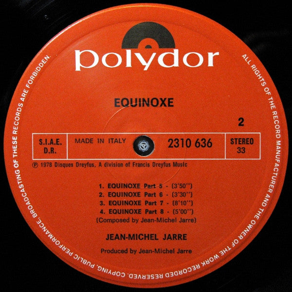 Jean-Michel Jarre : Equinoxe (LP, Album)