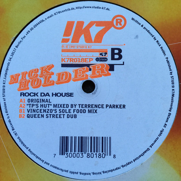 Nick Holder : Rock Da House (12")