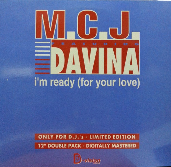 M.C.J. Featuring Davina : I'm Ready (For Your Love) (2x12", Single)