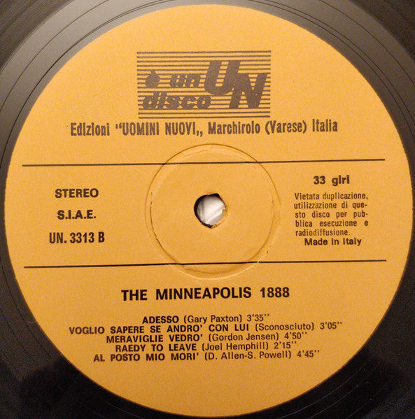 The Minneapolis 1888 : Minneapolis 1888 (LP, Album)