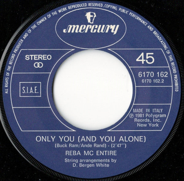 Reba McEntire : Indelibly Blue (7")