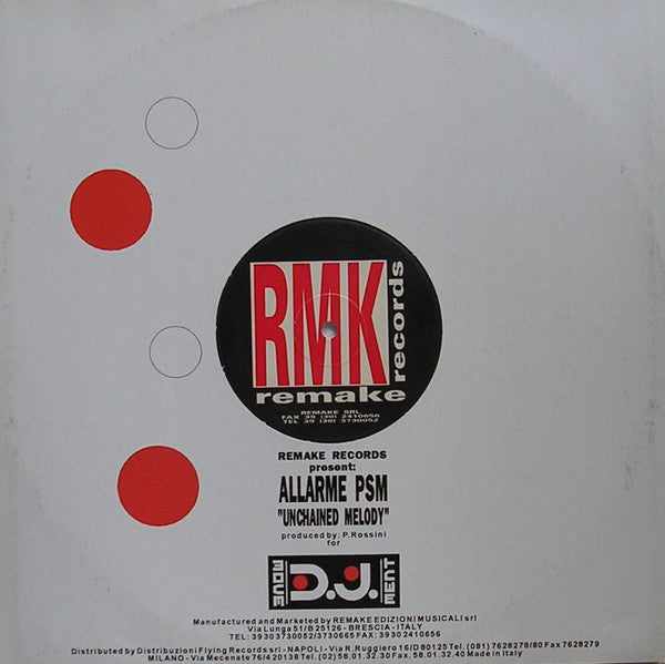 Allarme PSM : Unchained Melody (12")
