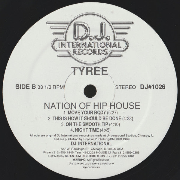 Tyree Cooper : Nation Of Hip House (LP, Album)