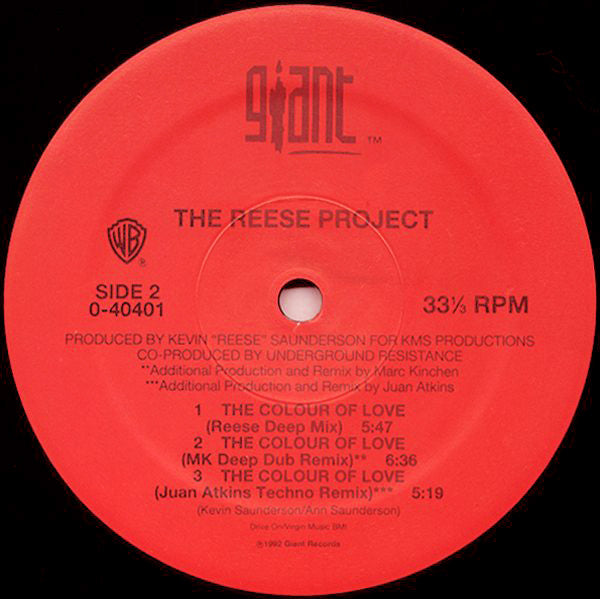 The Reese Project : The Colour Of Love (12")