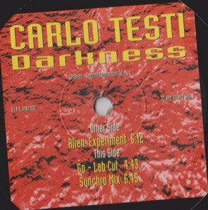 Carlo Testi : Darkness (12", Maxi)