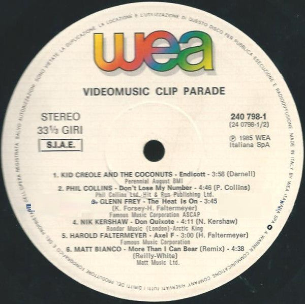 Various : Videomusic Clip Parade (LP, Comp)