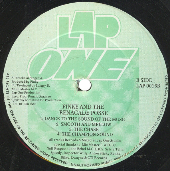 Pinky (3) & The Renagade Posse : Lap 1 Products Presents - Pinky & The Renagade Posse (LP)