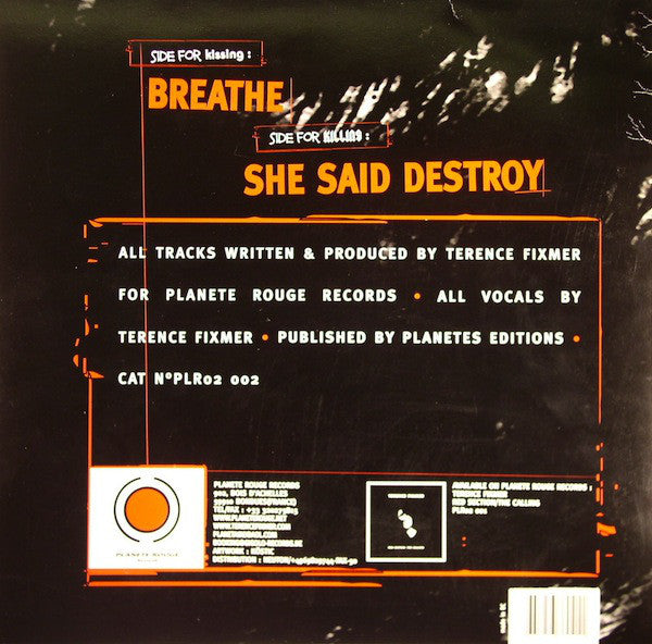 Terence Fixmer : Breathe / She Said Destroy (12")