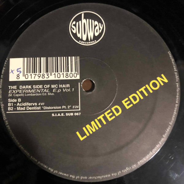 MC Hair Present MC Hair : Experimental E.P. Vol. 1 (12", EP, Ltd)