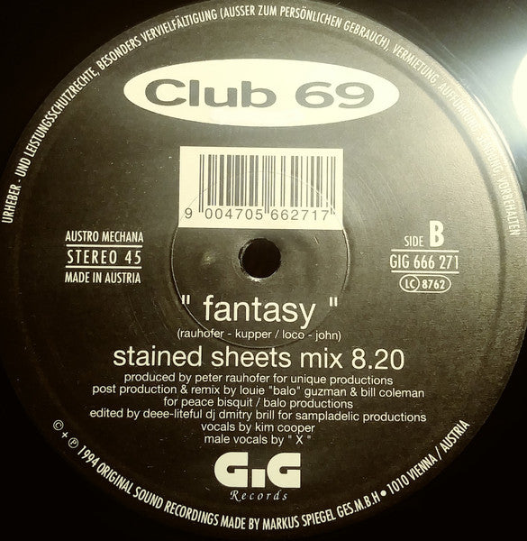 Club 69 : Fantasy (12")