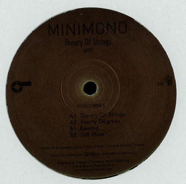 Minimono : Theory Of Strings (Part2) (12", EP)