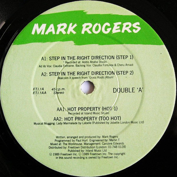 Mark Rogers : Step In The Right Direction (12")