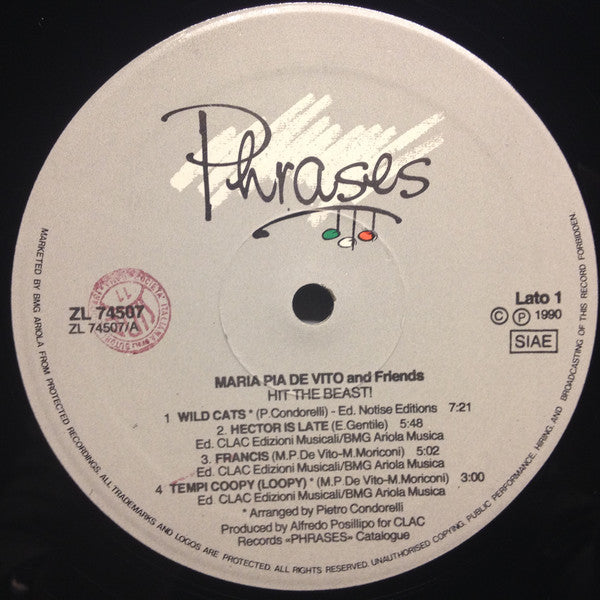 Maria Pia De Vito And Friends : Hit The Beast! (LP, Album)