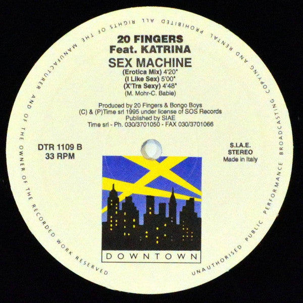 20 Fingers Feat. Katrina : Sex Machine (12")