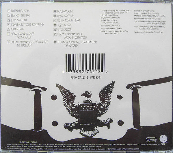 Ramones : Ramones (CD, Album, RE)