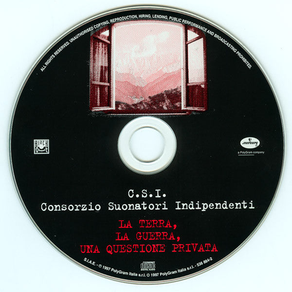 C.S.I. Consorzio Suonatori Indipendenti* : La Terra, La Guerra, Una Questione Privata (CD, Album)
